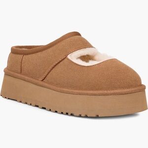 Women's Ugg bea genuine shearling Slip-On Platform Mary Jane 7